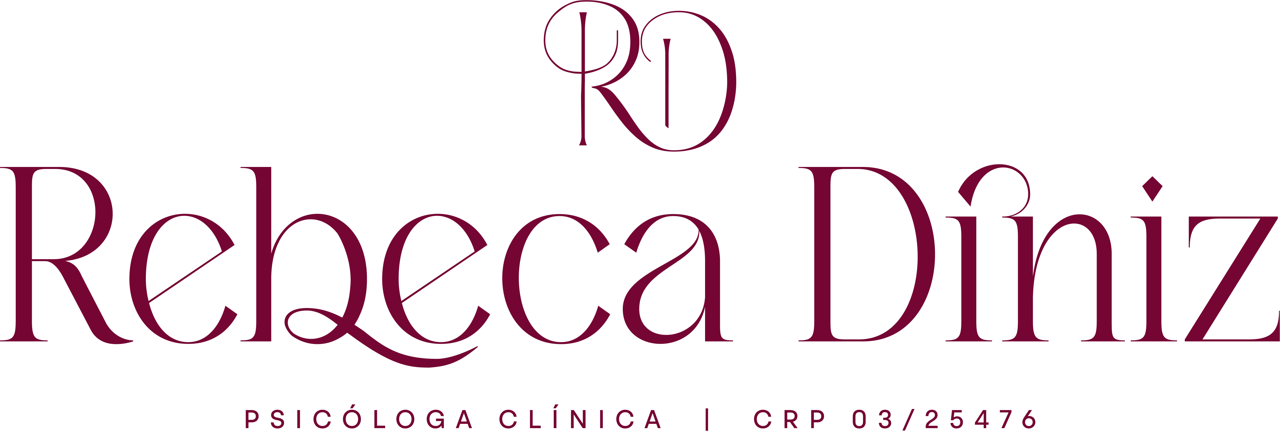 Logo Rebeca Diniz, psicóloga especialista em saúde mental